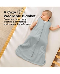 KeaBabies 2-Pack Snooze Baby Sleep Sacks, Cotton Wearable Blanket, Soft Toddler Sleeping Bag, Smooth Zipper
