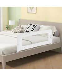 Foldable Bed Rail Swing Down Baby Bed Guard Rail