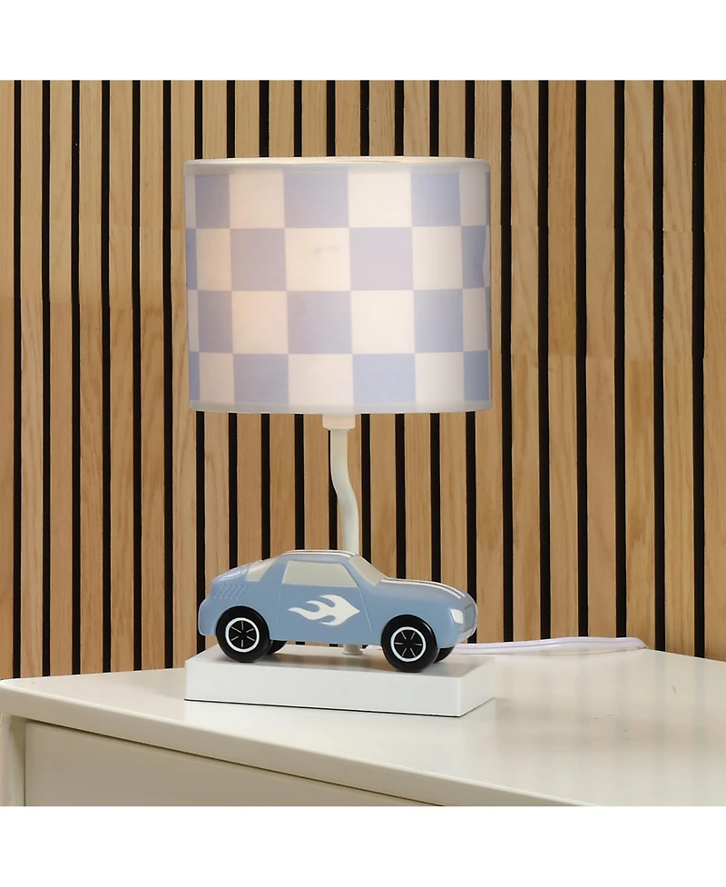 Lambs & Ivy Little Racer Hand Painted Car/Transportation Lamp w/ Shade and Bulb