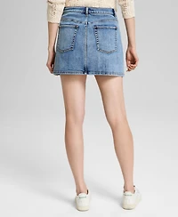 And Now This Women's Drawstring Denim Mini Skirt, Exclusively at Macy's