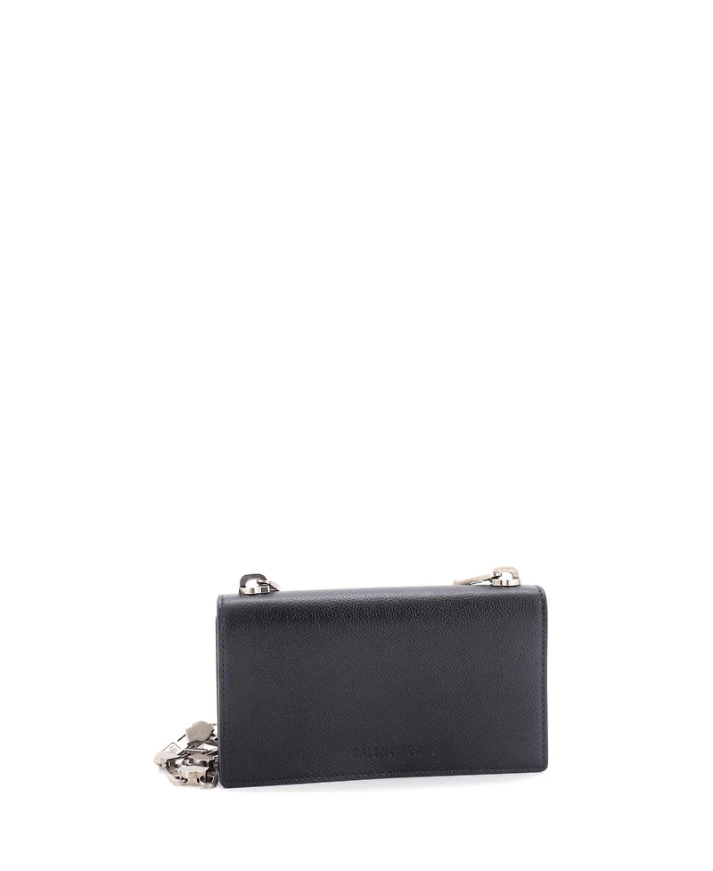 Pre-Owned Balenciaga Essential Wallet on Zipper Chain Leather