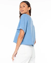 Roxy Juniors' Cotton Graphic Logo Crewneck Tee