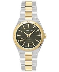 Ferragamo Women's Swiss Vega Upper East Two-Tone Stainless Steel Bracelet Watch 28mm