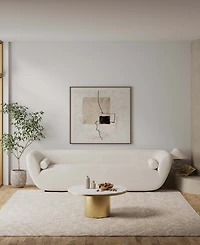 Manhattan Comfort Glenn 31.49" Modern Sintered Stone Top Coffee Table