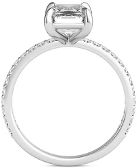 Charles & Colvard Moissanite Classic Basket Solitaire Engagement Ring (3 ct. t.w.) 14k White Gold
