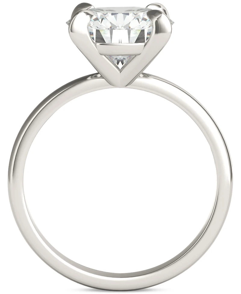 Charles & Colvard Moissanite Classic Basket Solitaire Engagement Ring (3 ct. t.w.) in Two-Tone 14k Gold