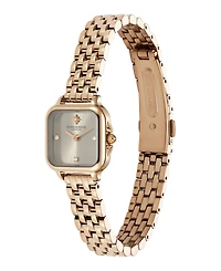 Olivia Burton Women's Grosvenor Mini Rose Gold Tone Bracelet Watch, 20mm