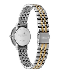 Olivia Burton Women's Honeycomb Ultra Slim Two-Tone Bracelet Watch