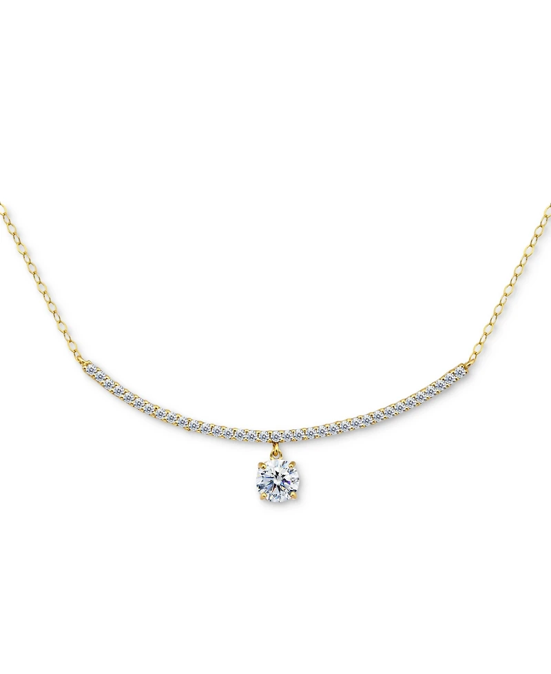 Giani Bernini Cubic Zirconia Pendant Necklace (2-1/6 ct. t.w.), 16" + 2" extender, Exclusively at Macy's