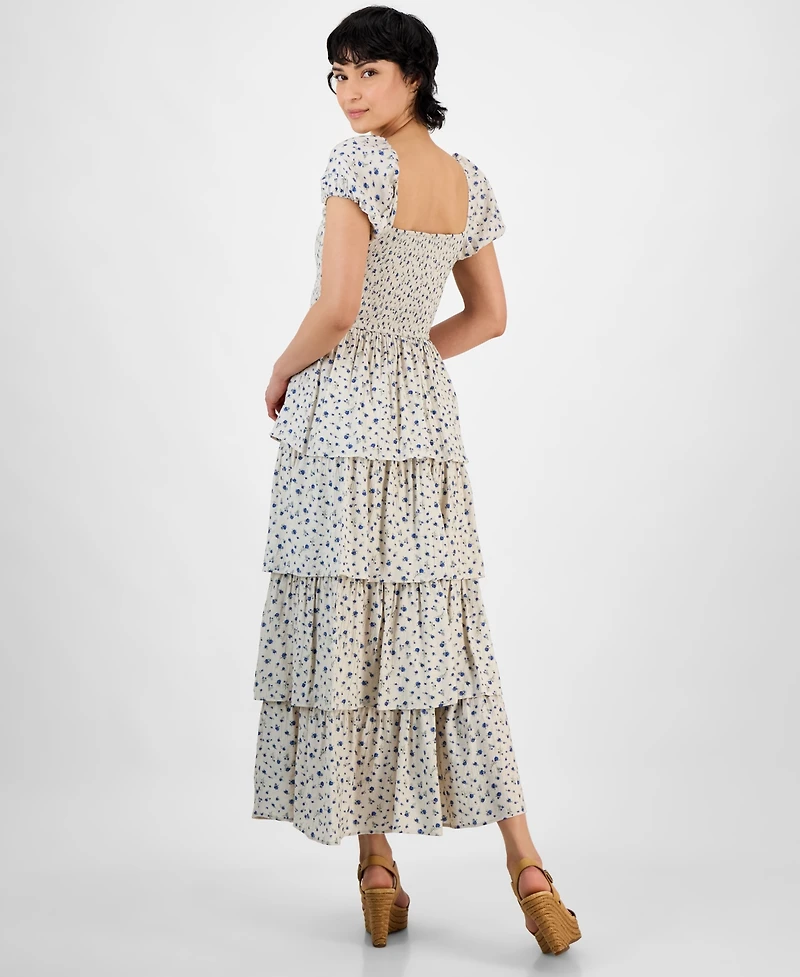 And Now This Women's Smocked Ruffle-Hem Maxi Dress, Exclusively at Macy's