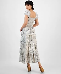 And Now This Women's Smocked Ruffle-Hem Maxi Dress, Exclusively at Macy's