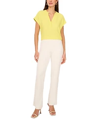 Vince Camuto Women's V-Neck Cap-Sleeve Top
