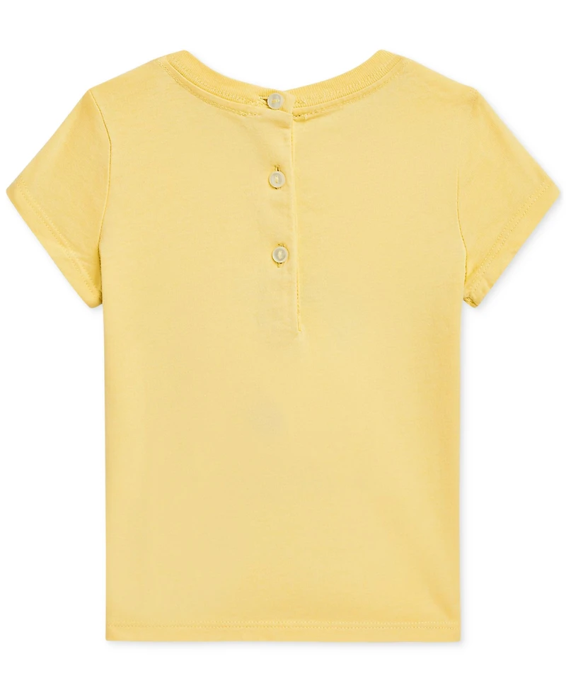 Polo Ralph Lauren Baby Girls Jersey Bear Tee