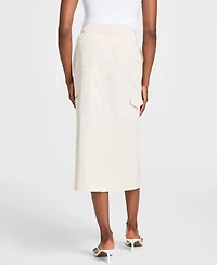 Bar Iii Women's Cargo Midi Skirt