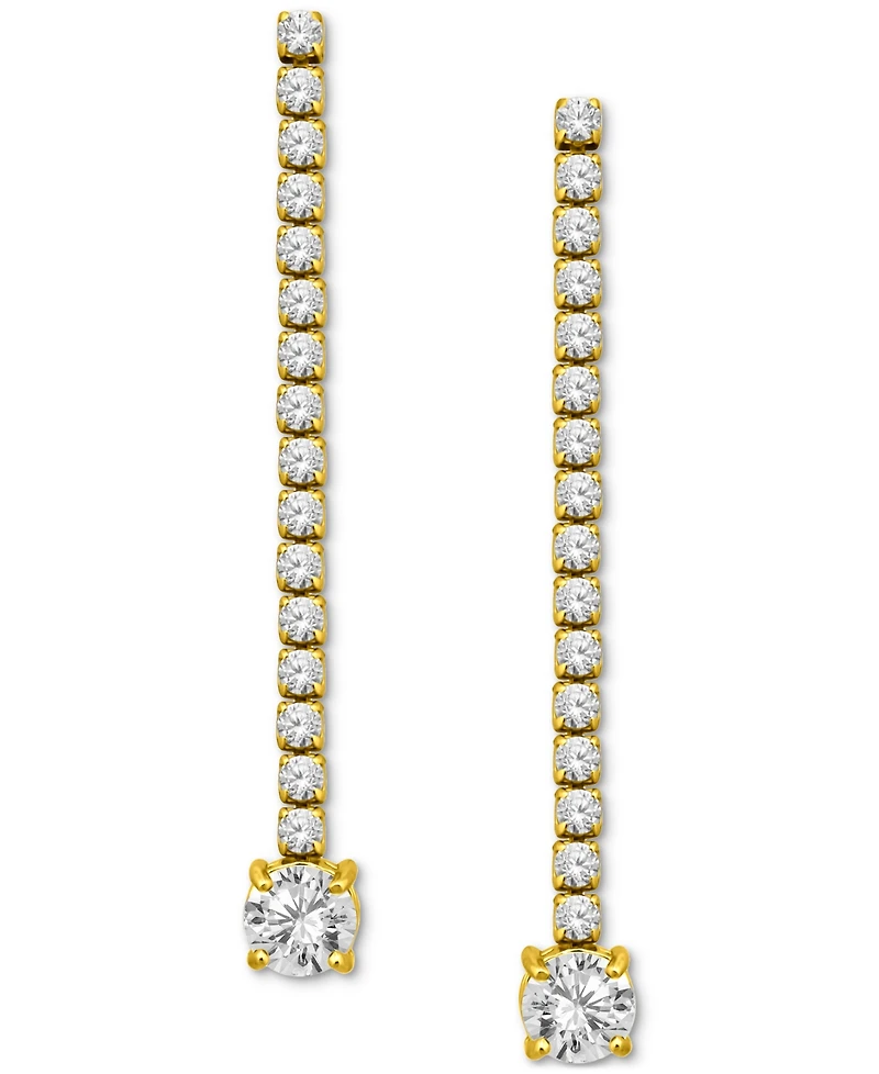 Giani Bernini Cubic Zirconia Linear Drop Earrings, Exclusively at Macy's
