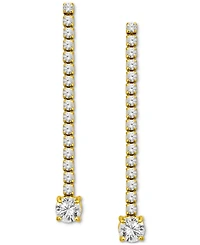 Giani Bernini Cubic Zirconia Linear Drop Earrings, Exclusively at Macy's