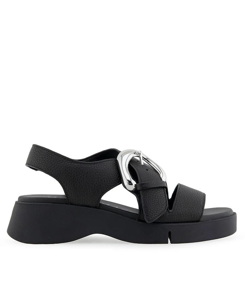 Aerosoles Women's Fez Round Toe Flatform Sandals