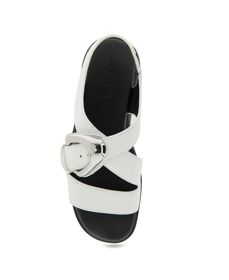 Aerosoles Women's Fez Round Toe Flatform Sandals