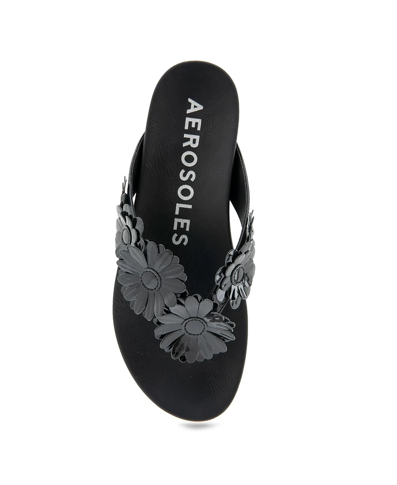 Aerosoles Women's Farrah Round Toe Thong Sandals