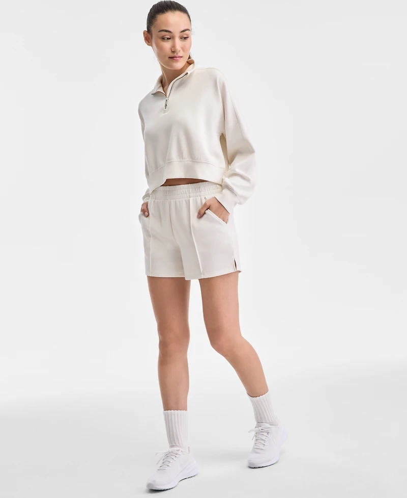 Id Ideology Women's Relaxed Lightweight Quarter-Zip Top, Exclusively at Macy's