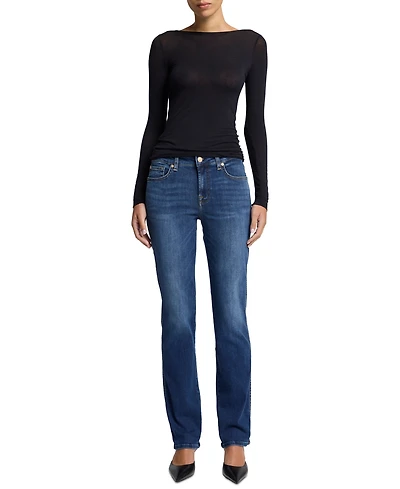 7 For All Mankind Women's Kimmie Straight-Leg Mid-Rise Jeans