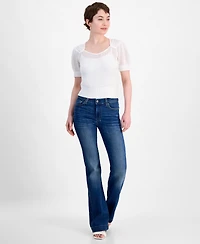 7 for All Mankind Women's Dojo Tailorless Flare-Leg Jeans