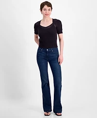 7 for All Mankind Women's Dojo Tailorless Flare-Leg Jeans