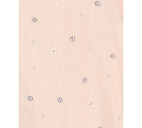 Carter's Baby Girls Cotton Chambray Top, Shorts & Printed Bodysuit, 3 Piece Set