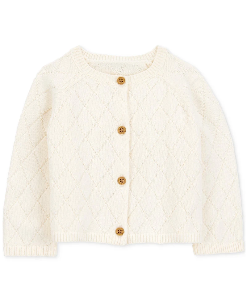 Carter's Baby Girls Cotton Button-Up Cardigan