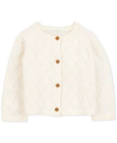Carter's Baby Girls Cotton Button-Up Cardigan