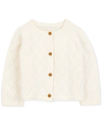 Carter's Baby Girls Cotton Button-Up Cardigan