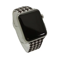 Olivia Pratt Houndstooth Printed Silicone Apple Watch Band