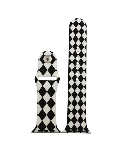 Olivia Pratt Checkered Printed Silicone Apple Watch Band