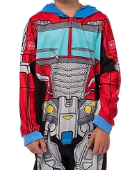 Transformers Boys Retro Autobots Hooded Union Suit Character Pajama