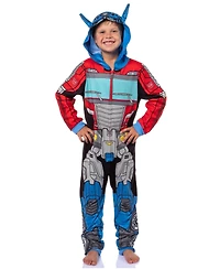 Transformers Boys Retro Autobots Hooded Union Suit Character Pajama
