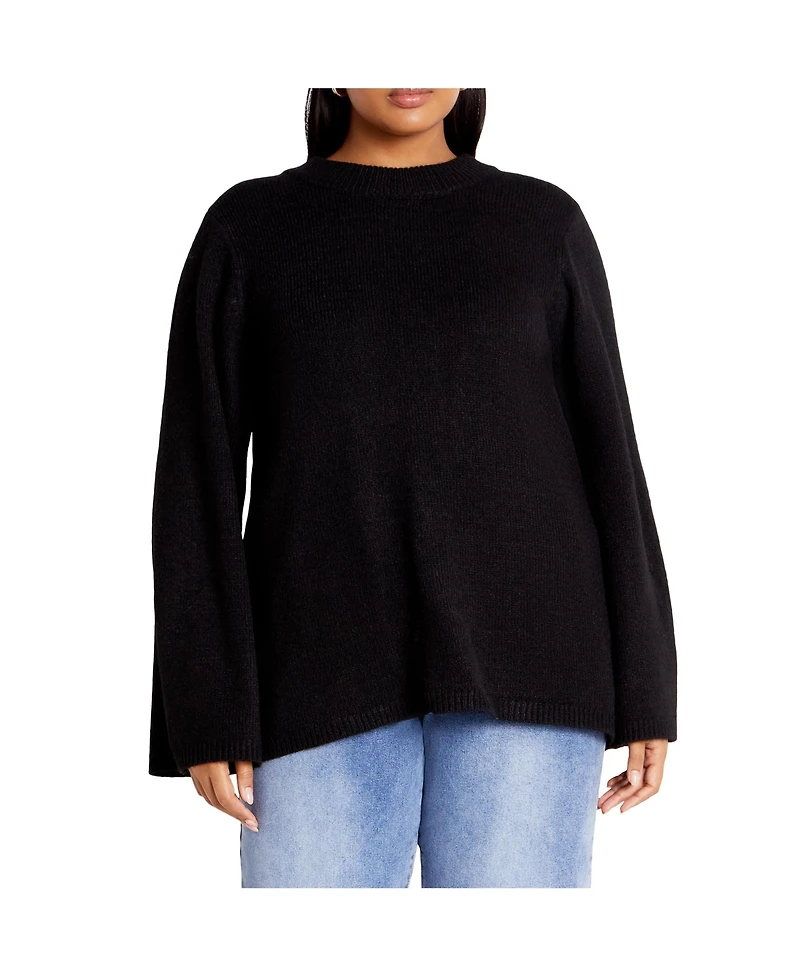 Plus Bow Back Sweater