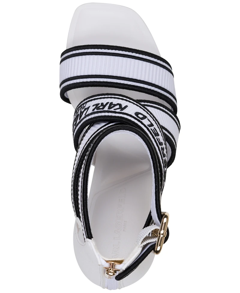 Karl Lagerfeld Paris Women's Careliz Strappy Sandals