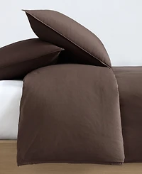 Closeout! Calvin Klein Washed Percale Solid 2-Pc. Comforter Set, Twin/Twin Xl
