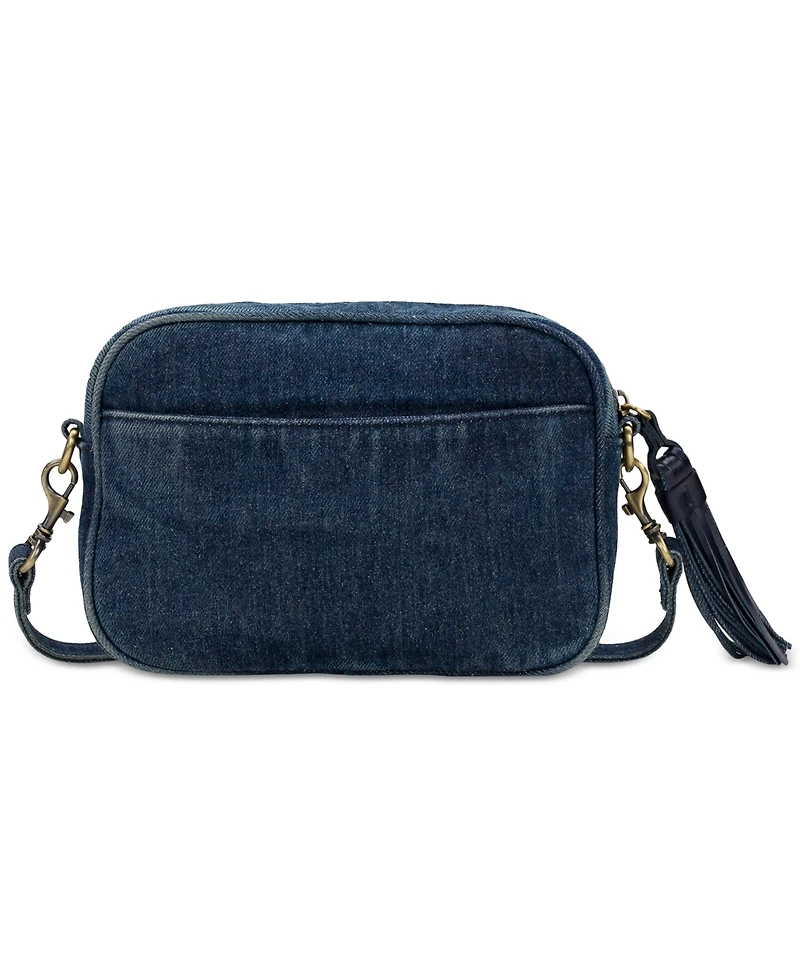 Patricia Nash Josie Woven Denim Small Crossbody