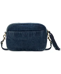 Patricia Nash Josie Woven Denim Small Crossbody