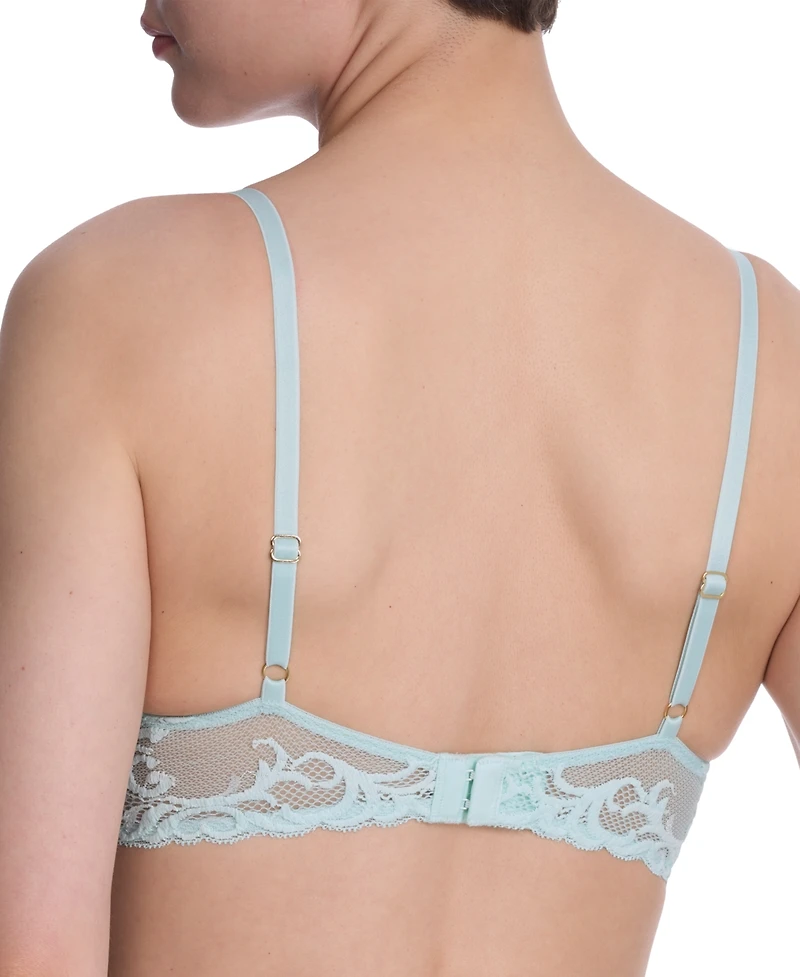 Natori Women's Feathers Lace Contour Underwire Plunge Bra 730023