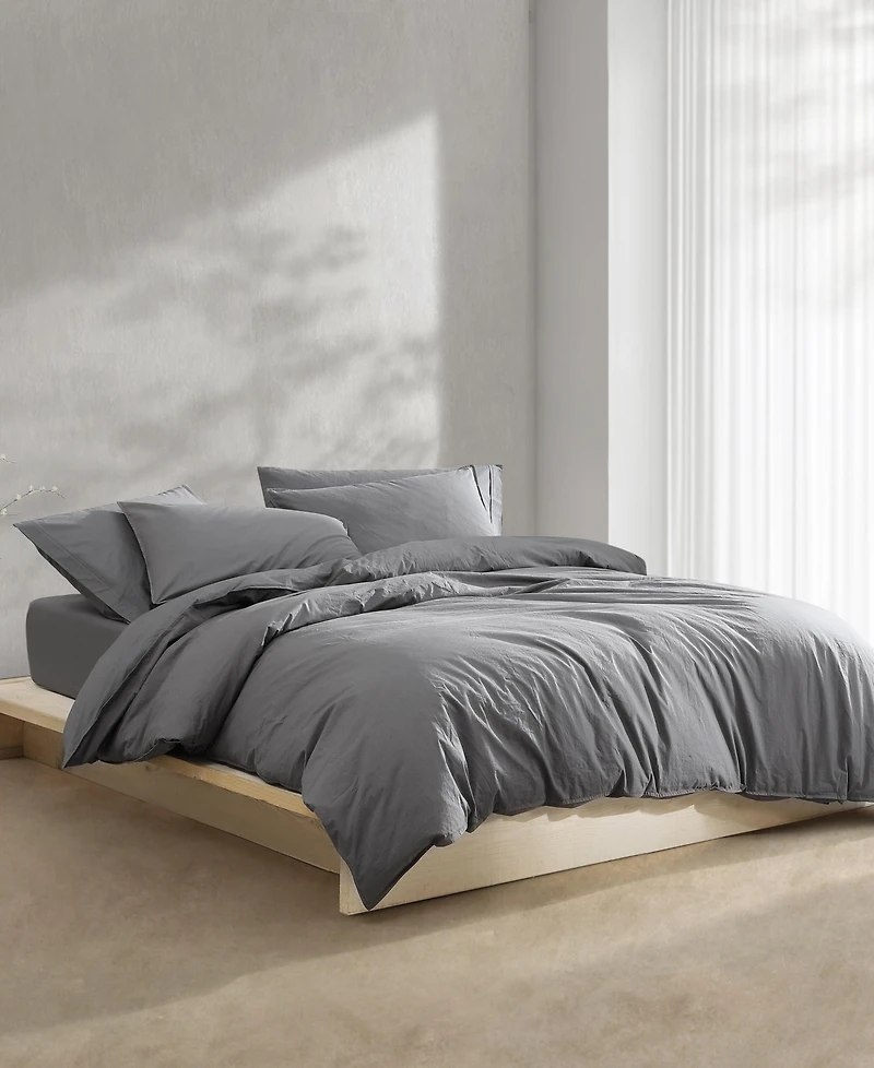 Calvin Klein Washed Percale Solid 2-Pc. Comforter Set, Twin/Twin Xl