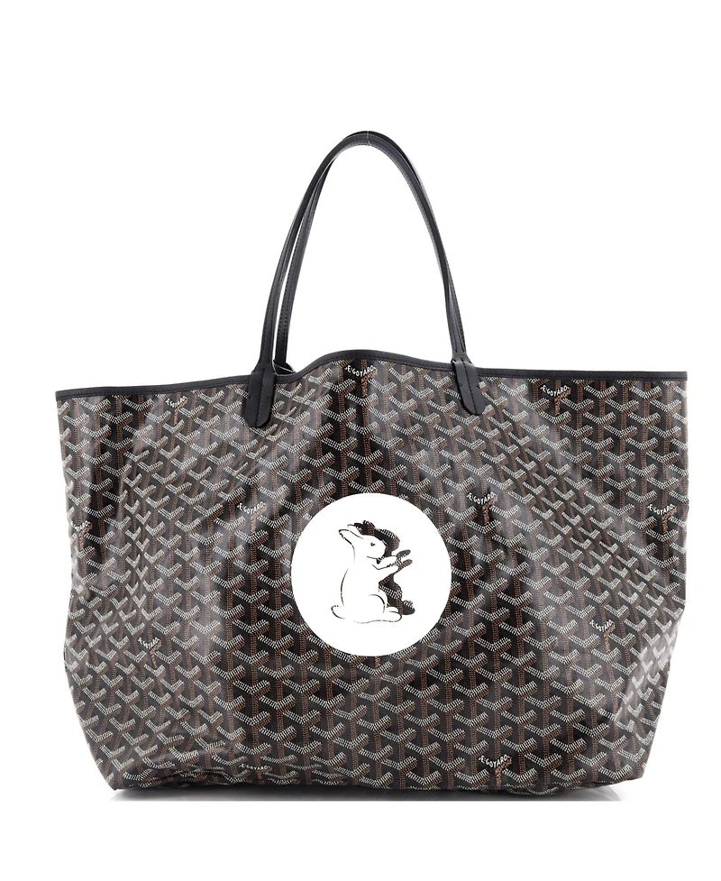 Pre-Owned Goyard Gm Saint Louis Tote Printed Coated Canvas