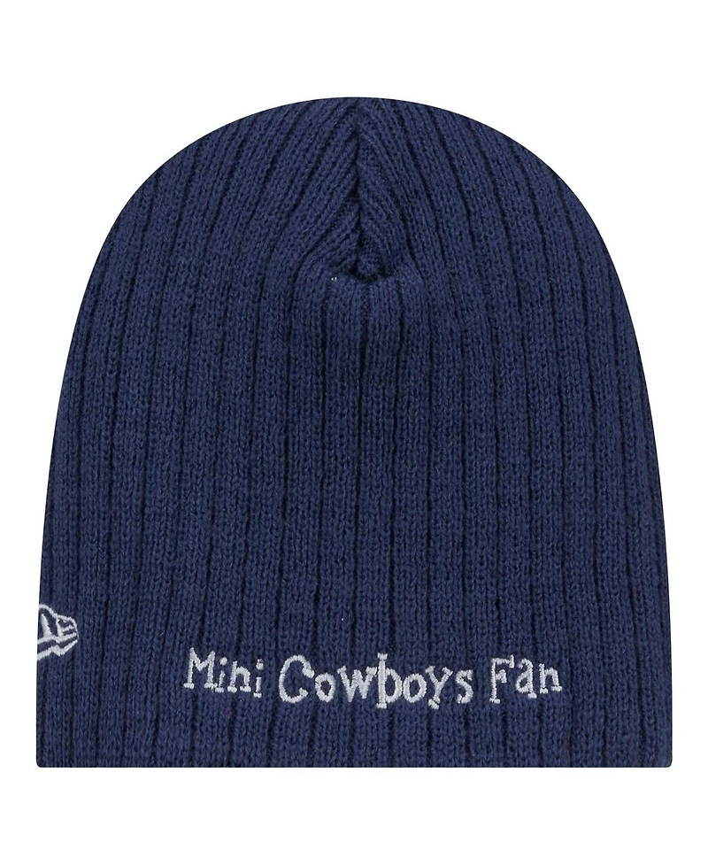 New Era Baby Boys and Girls Navy Dallas Cowboys Mini Beanie