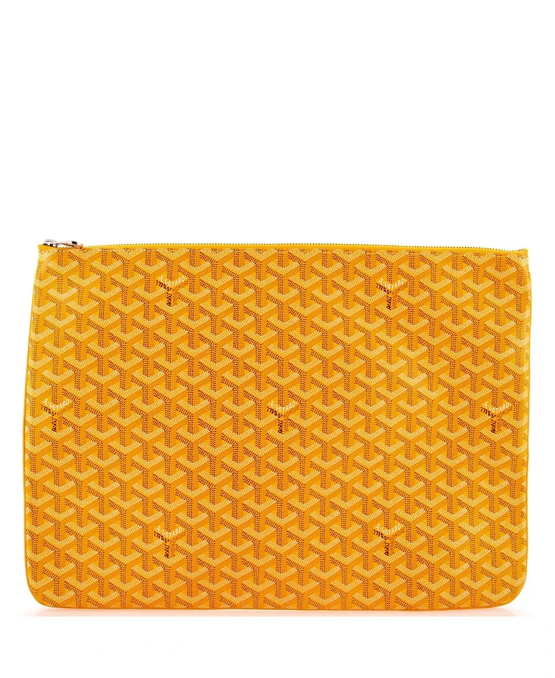 Pre-Owned Goyard Gm Senat Zip Pouch Coated Canvas