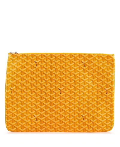 Pre-Owned Goyard Gm Senat Zip Pouch Coated Canvas