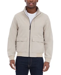 Michael Kors Men's Solid-Color Stand-Collar Hipster Jacket