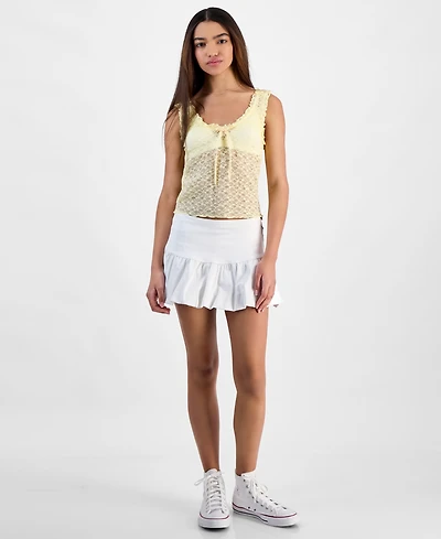 Juniors' Bubble Mini Skirt