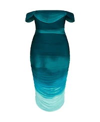 Plus Alyssa Print Midi Dress