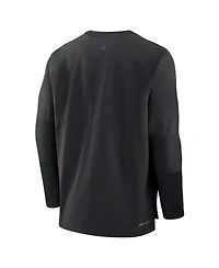 Nike Men's Black Colorado Rockies Authentic Collection Player Performance Pullover Sweatshirt